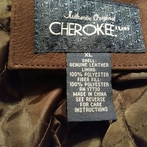 Cherokee Leather Distressed Bomber